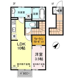 メープル・コートの物件間取画像